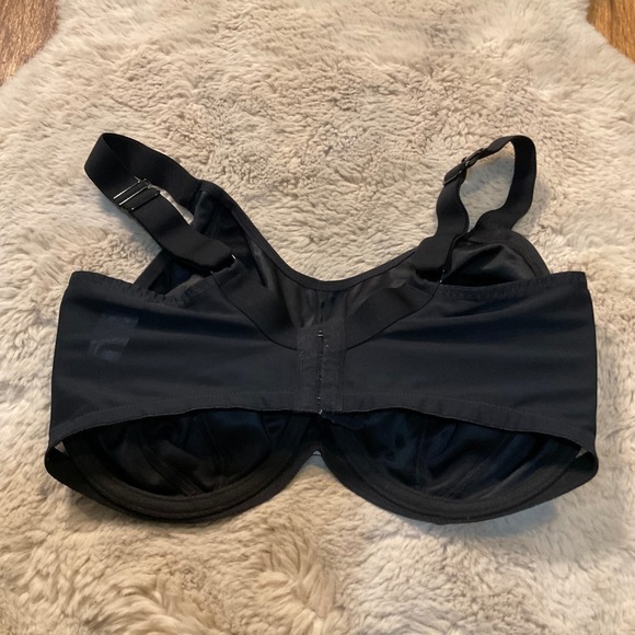 Elomi Energise‎ Black Full Cup Support Sports Bra Plus Size 36I - Picture 4 of 9